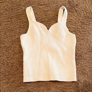 Abercrombie & Fitch Cream Ribbed Camisole
